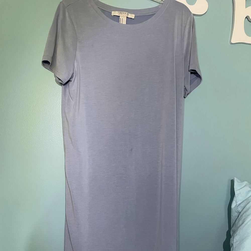 Light blue T shirt dress